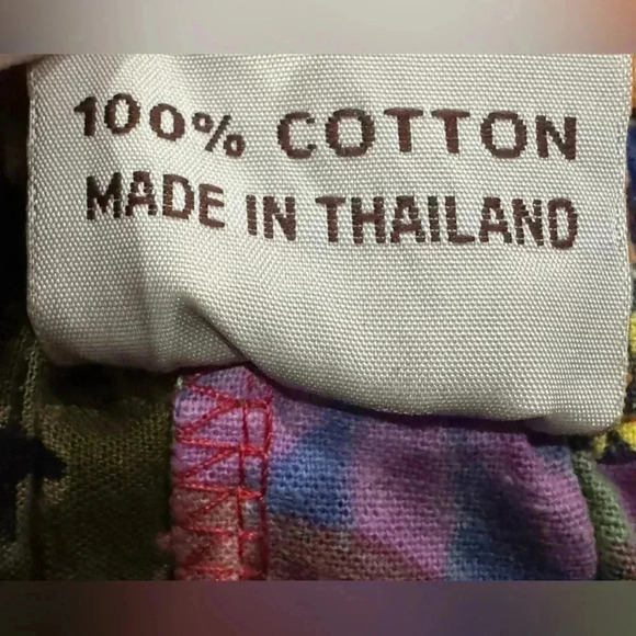 Patchwork Boho Wide leg Sherpa Pants - Picture 4 of 4